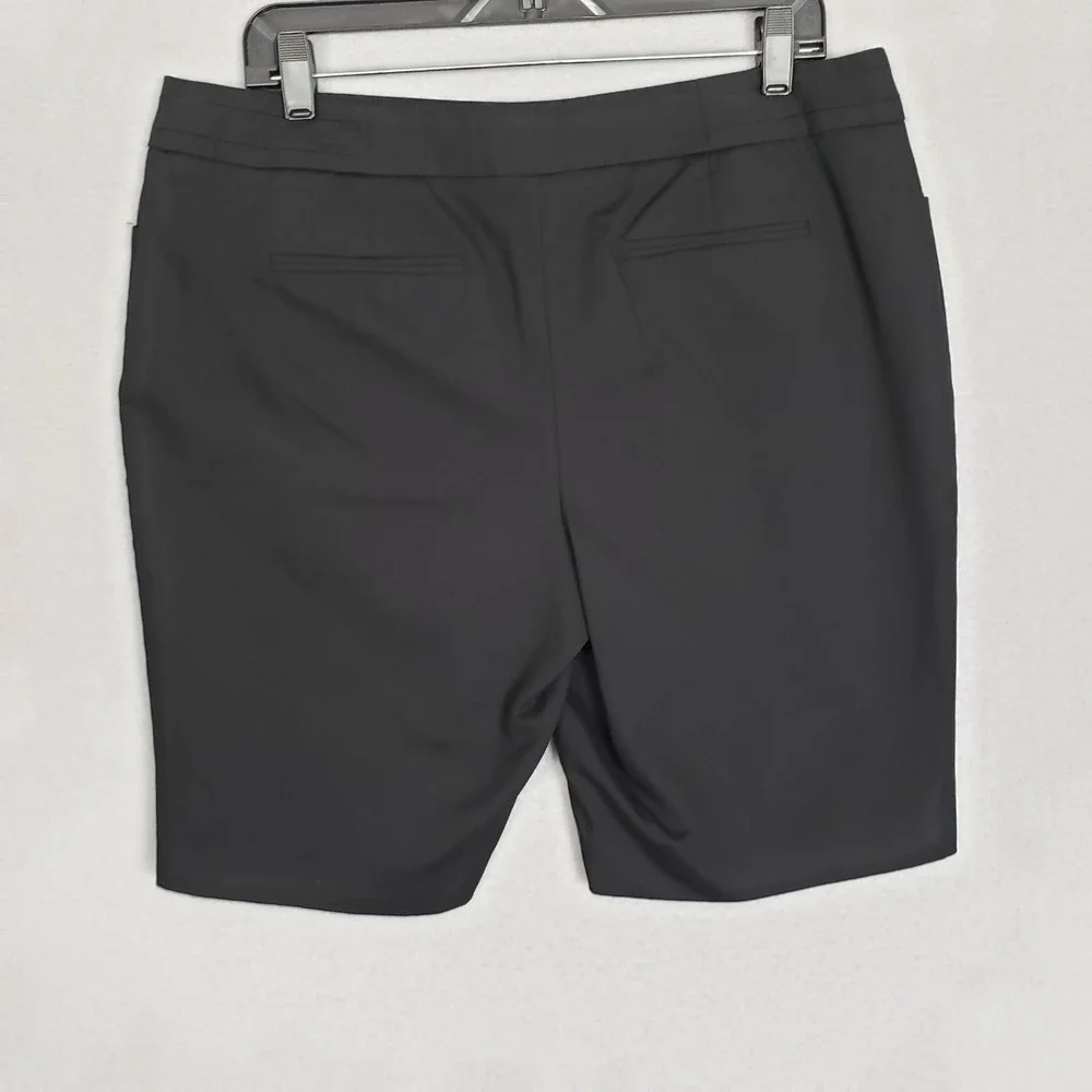APT9 Women's Size 14 Longline Chino Shorts Solid Black Athleisure‎ Golf Sporty